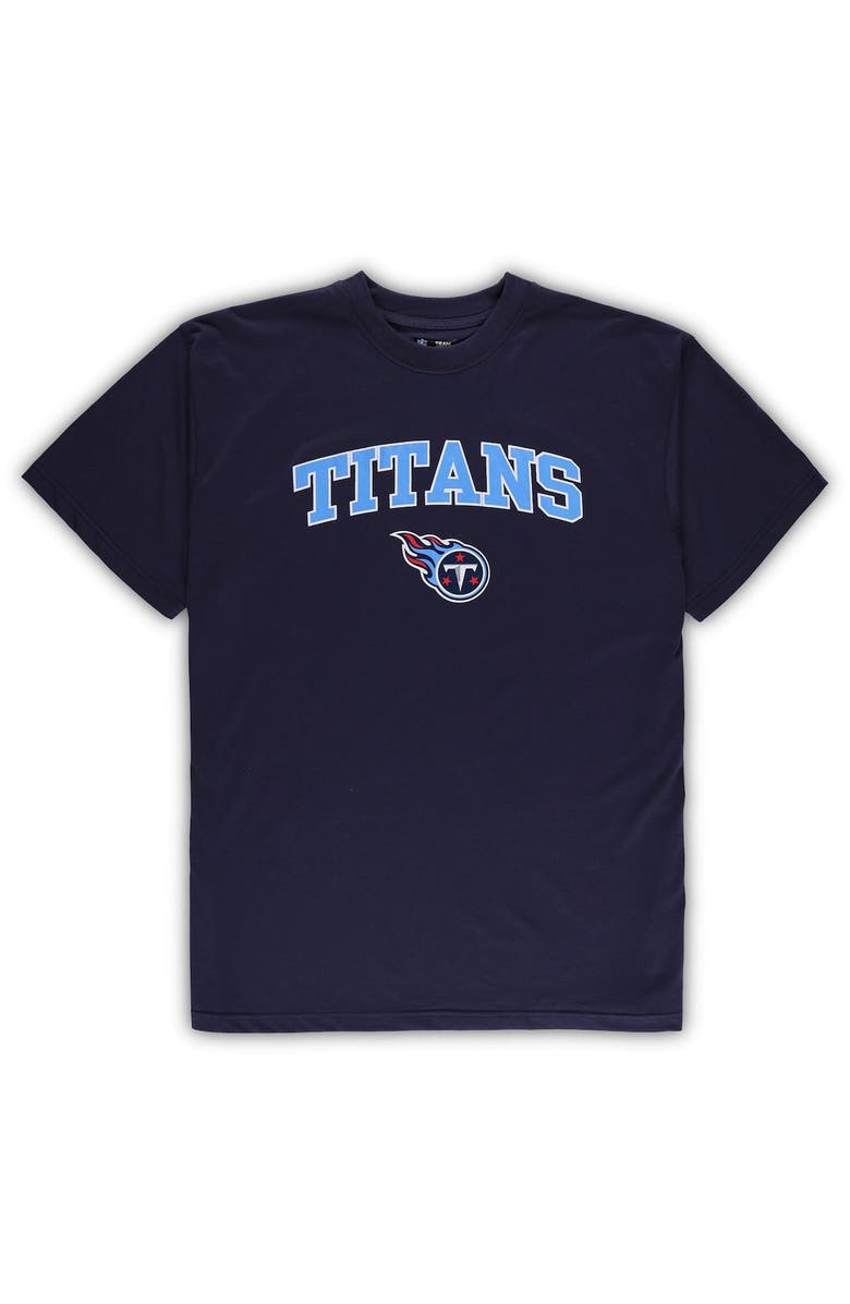 CONCEPTS SPORT Men's Concepts Sport Navy/Heather Gray Tennessee Titans Big & Tall T-Shirt & Pajama Pants Sleep Set, Alternate, color, Navy