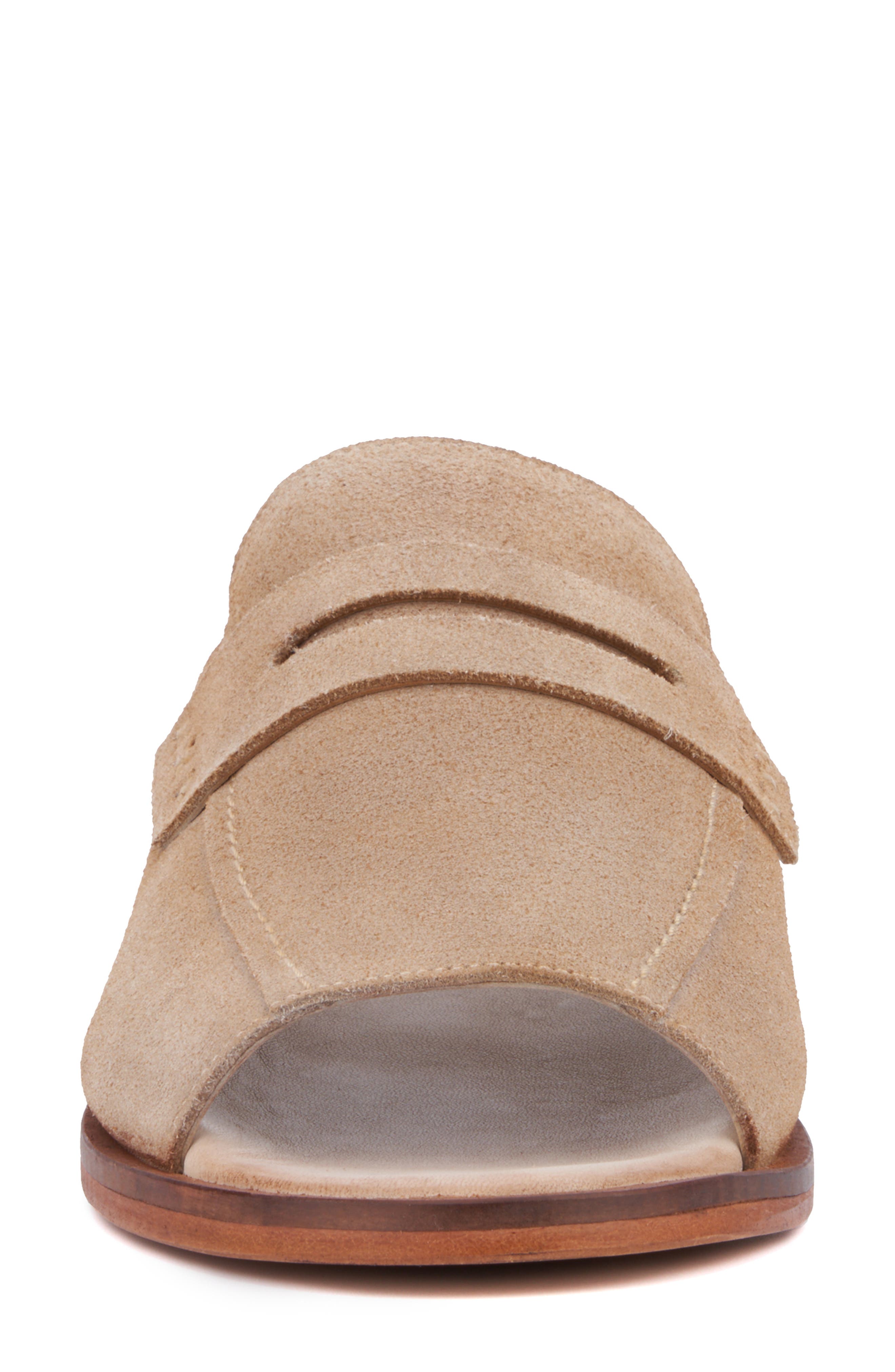 VINTAGE FOUNDRY Tracey Penny Loafer Sandal, Alternate, color, Ivory