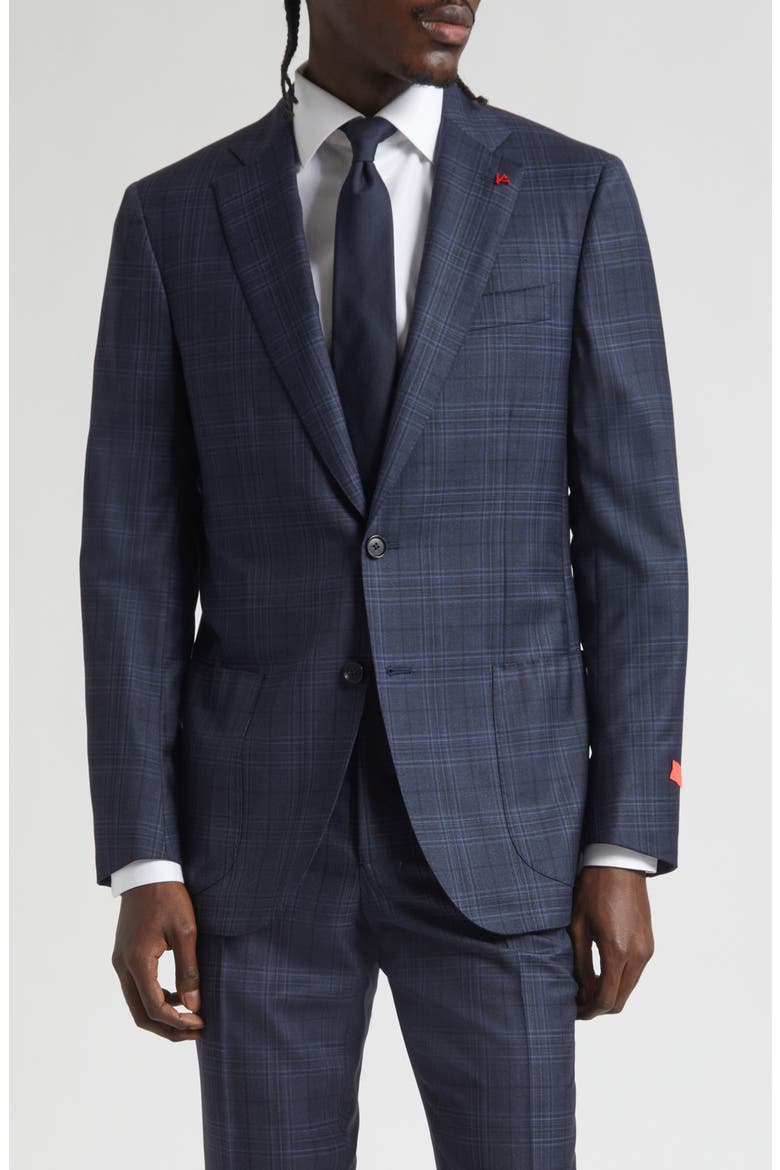 Delain Wool Suit, Alternate, color, BLUE