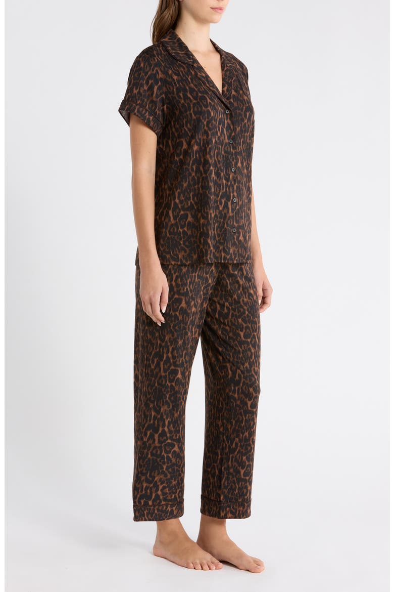 Moonlight Eco Crop Pajamas, Alternate, color, BROWN P- BLACK ELEGANT LEOPARD