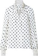 Akris punto Boho Dot Print Silk Shirt