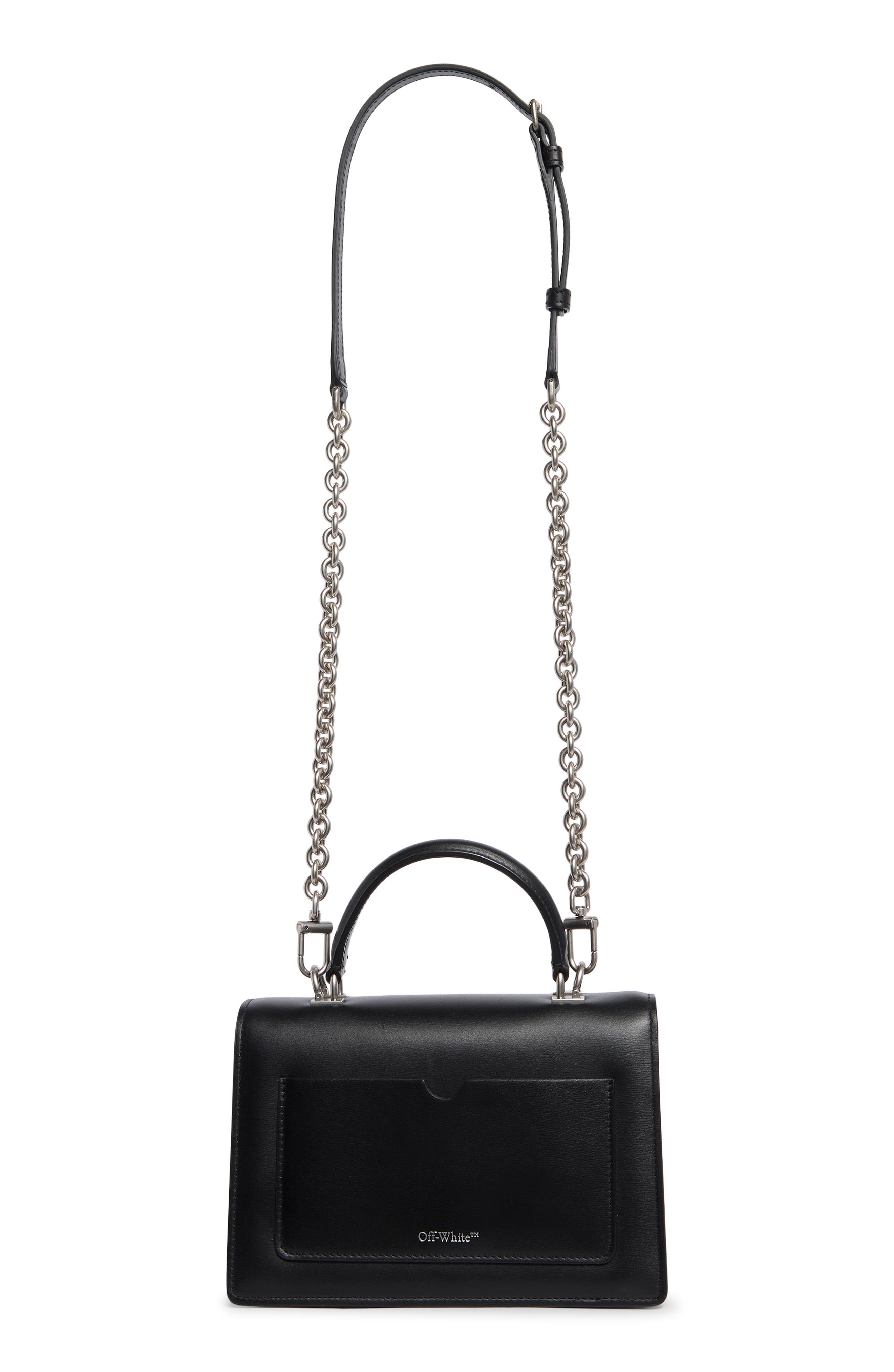 Off-White Jitney 1.4 Top Handle Leather Crossbody, Alternate, color, 