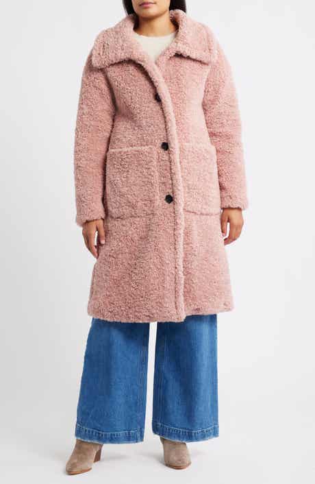 BCBG Long Teddy Coat