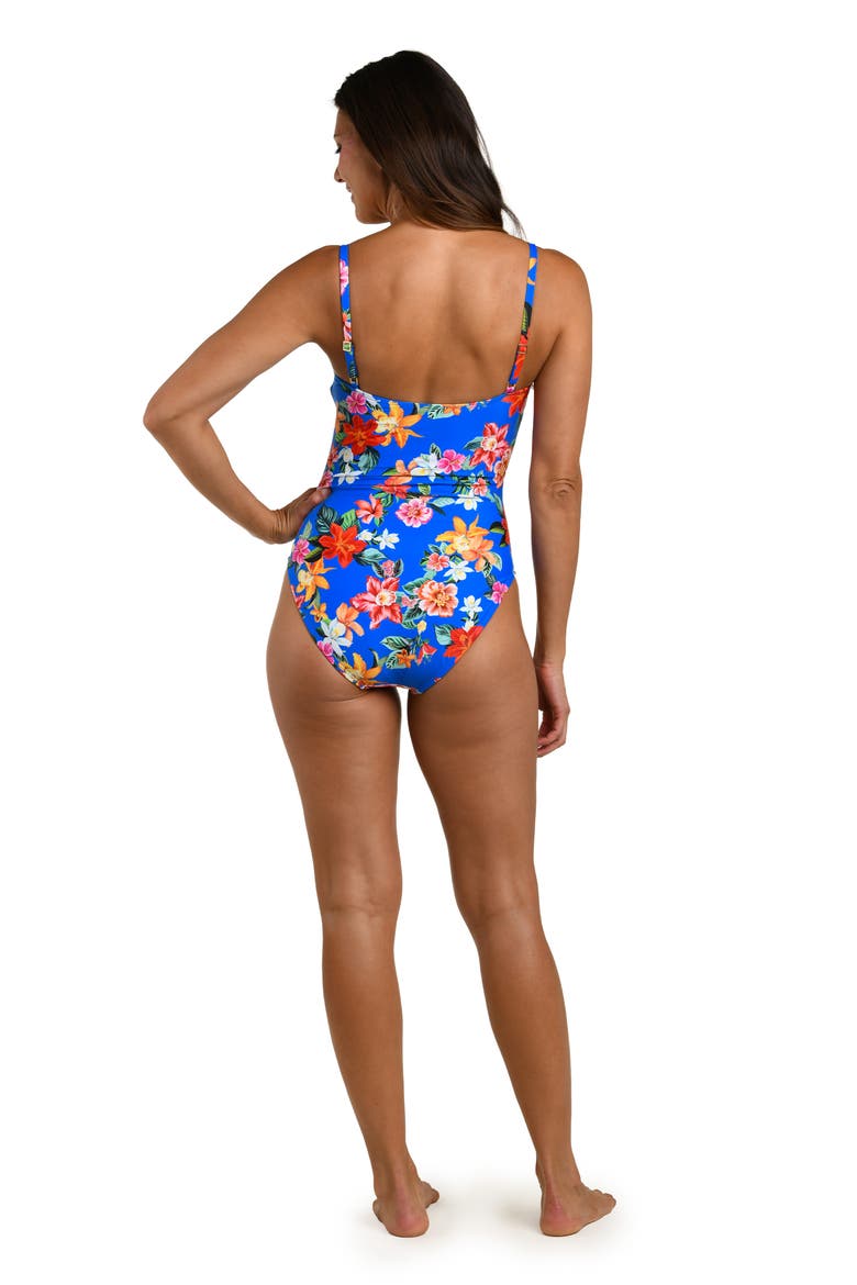 Modern One-Piece Swimsuit, Alternate, color, BLUE MULTI