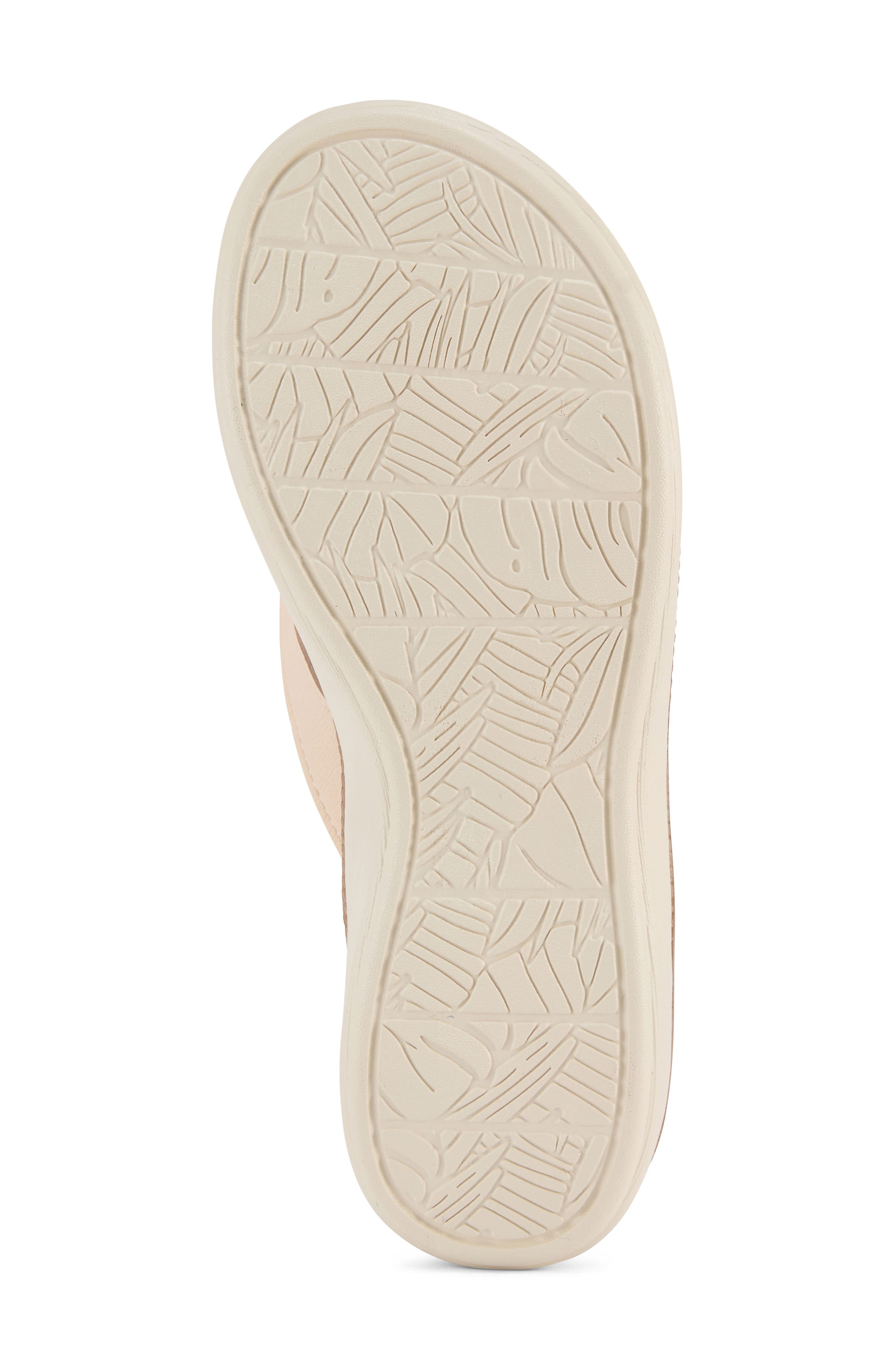 Faux Leather Thong Sandal, Alternate, color, BEIGE
