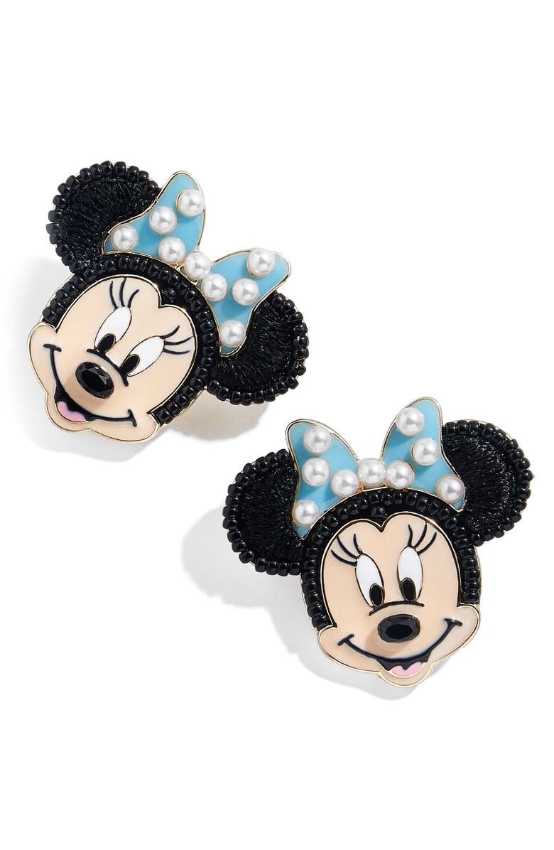 BaubleBar <sup>©</sup>Disney Minnie Mouse Statement Stud Earrings, Main, color, 