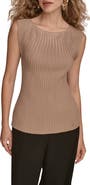 Donna Karan New York Rib Sleeveless Top