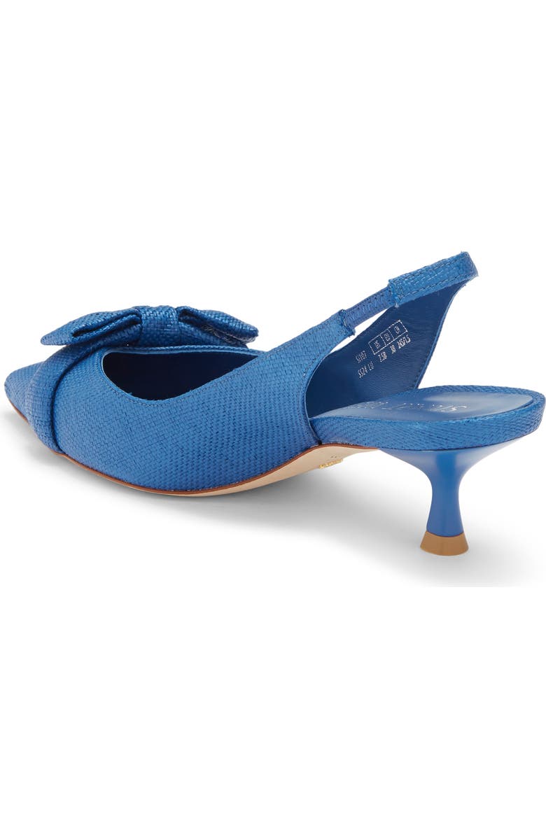 Stuart Weitzman Sofia Pointed Toe Slingback Pump, Alternate, color, Indigo