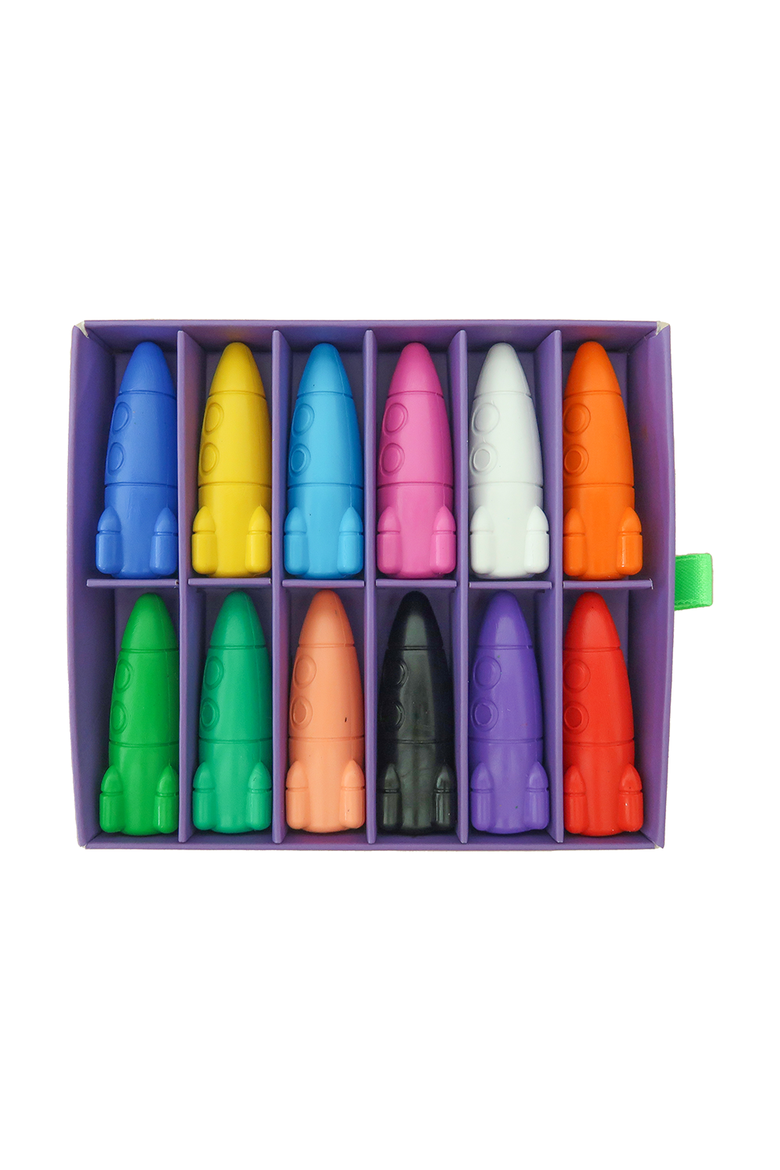 Lost In Space Rocket Ship Crayons, Alternate, color, Assorted Pre-Pack