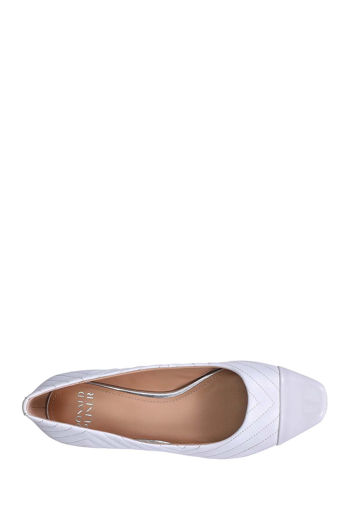 Donald Pliner Joey Two-Tone Quilted Cap Toe Pump, Alternate, color, 