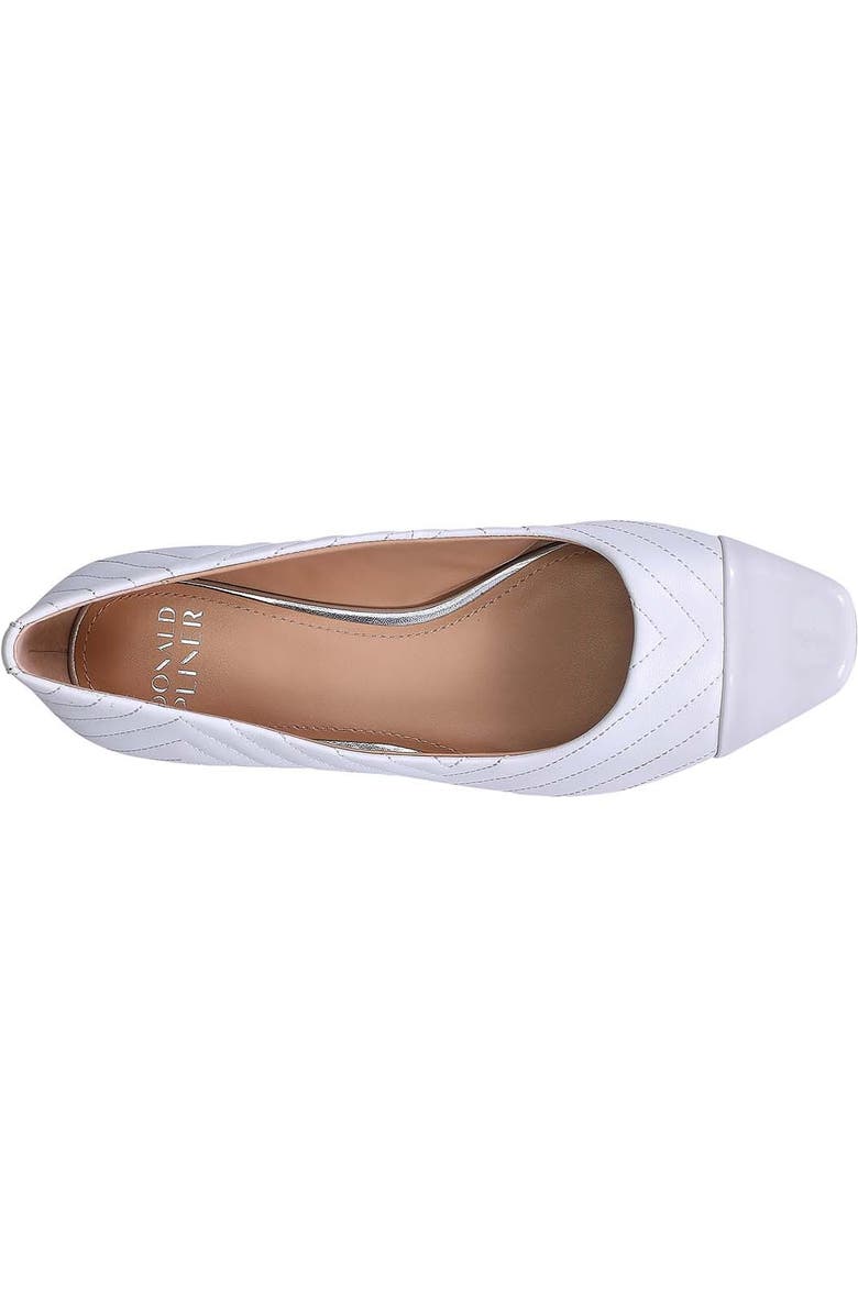 Donald Pliner Joey Two-Tone Quilted Cap Toe Pump, Alternate, color,