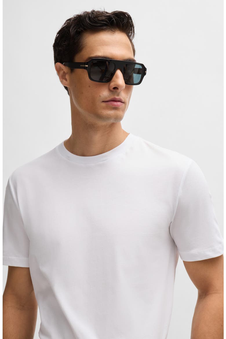 Thompson Solid Cotton T-Shirt, Alternate, color, WHITE