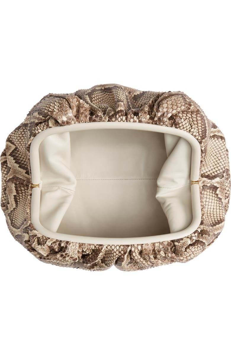 Bottega Veneta The Pouch Genuine Python Clutch, Alternate, color,