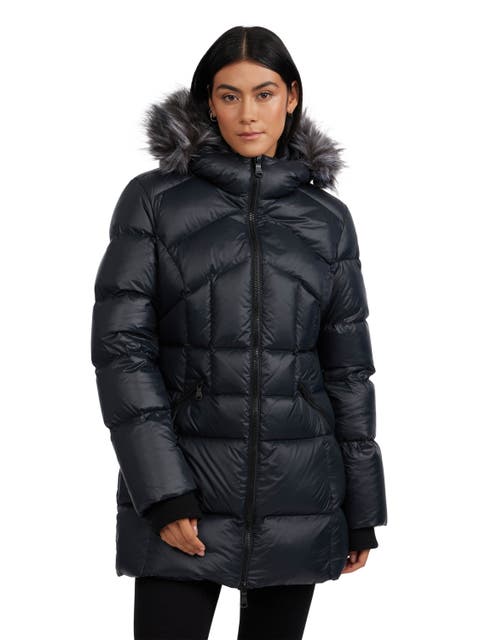 Women's Ares Fixed Hood Puffer with Fixed Bib