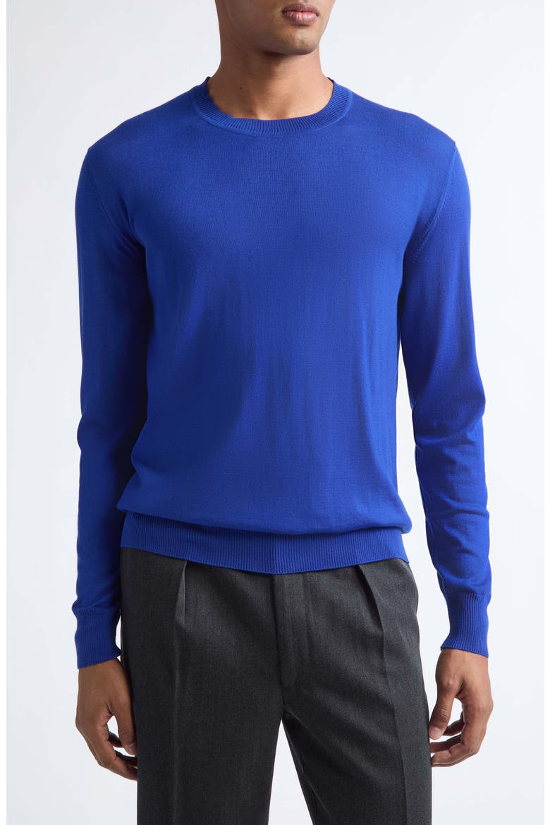 Wish Merino Wool Sweater, Main, color, BLUE
