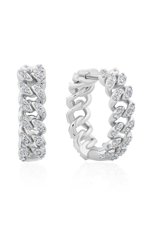 Cabana Cuban Link Hoop Earrings