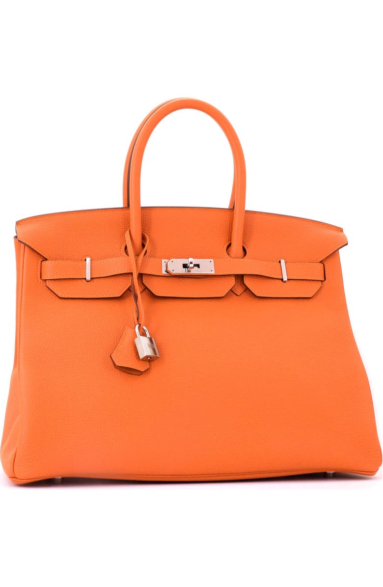 Pre-Owned Hermes Birkin Handbag Orange Togo with Palladium Hardware 35, Alternate, color, Feu