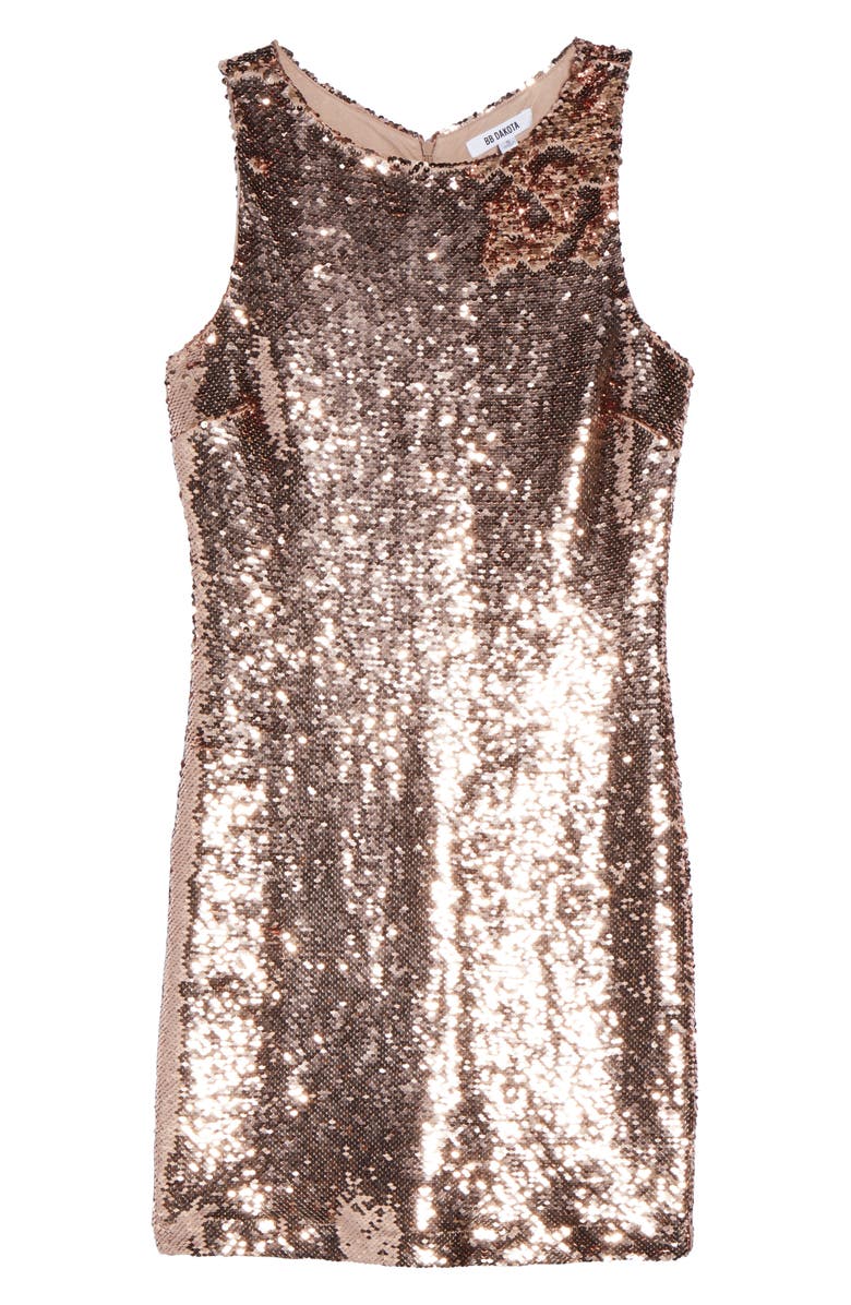 BB Dakota by Steve Madden BB Dakota Garland Sequin Sheath Dress, Alternate, color, 