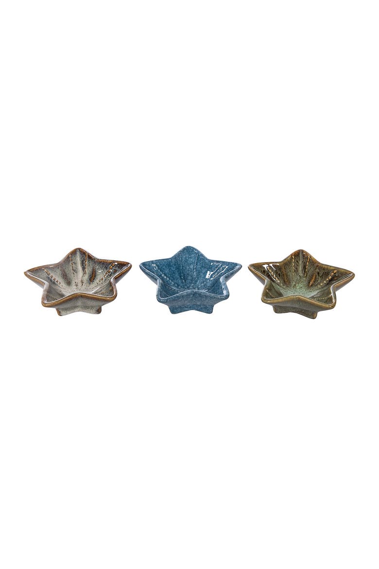 Sea Star Accent Dish Plates Set of 3, Alternate, color, Blue