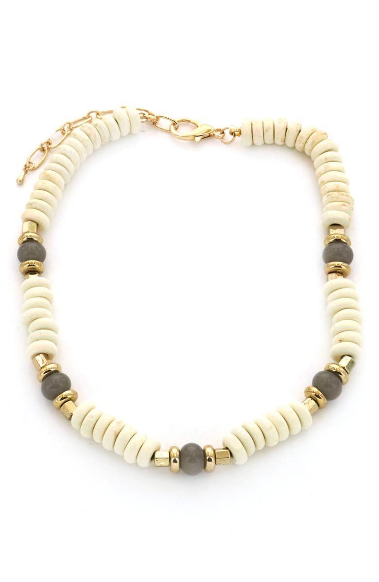 Panacea Beaded Collar Necklace, Main, color,