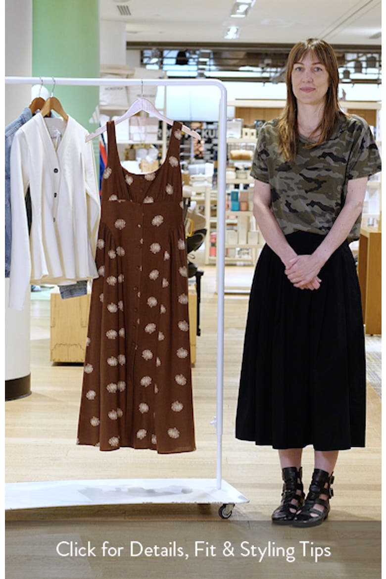 Seashell Print Midi Dress video