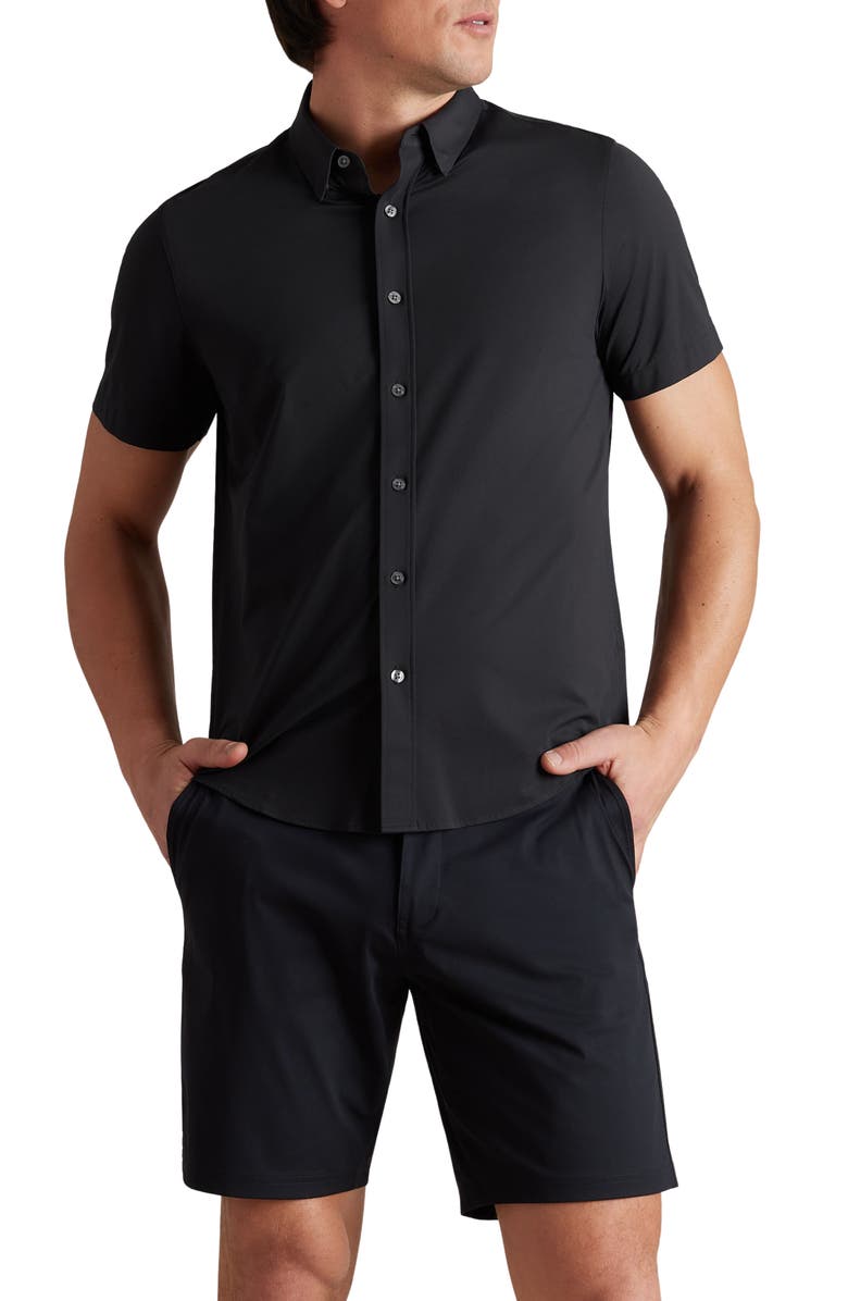 Rhone Commuter Short Sleeve Button-Up Shirt, Main, color, 