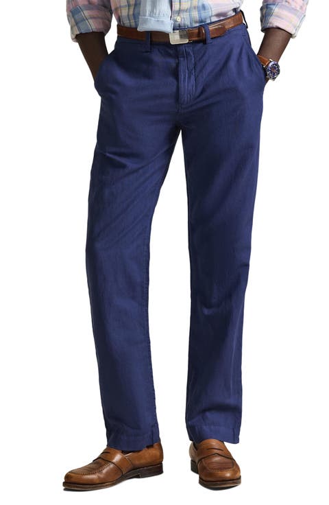 Bedford Classic Fit Linen & Cotton Pants