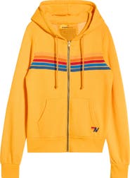 Aviator Nation 5-Stripe Zip Hoodie