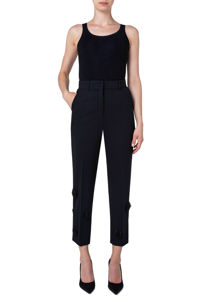 Maru Ankle Tapered Leg Jeans, Alternate, color, BLACK