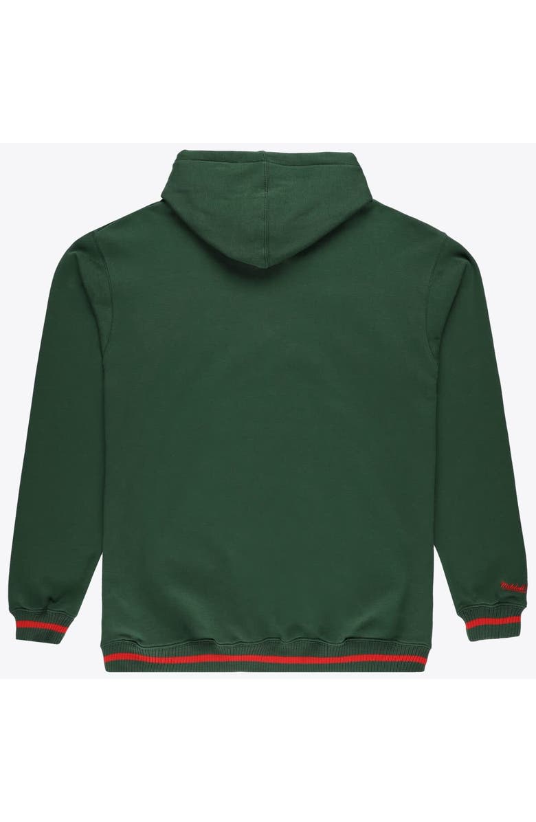 Mitchell & Ness Men's Mitchell & Ness Hunter Green Milwaukee Bucks Hardwood Classics Big & Tall Hoodie, Alternate, color, Hunter Green