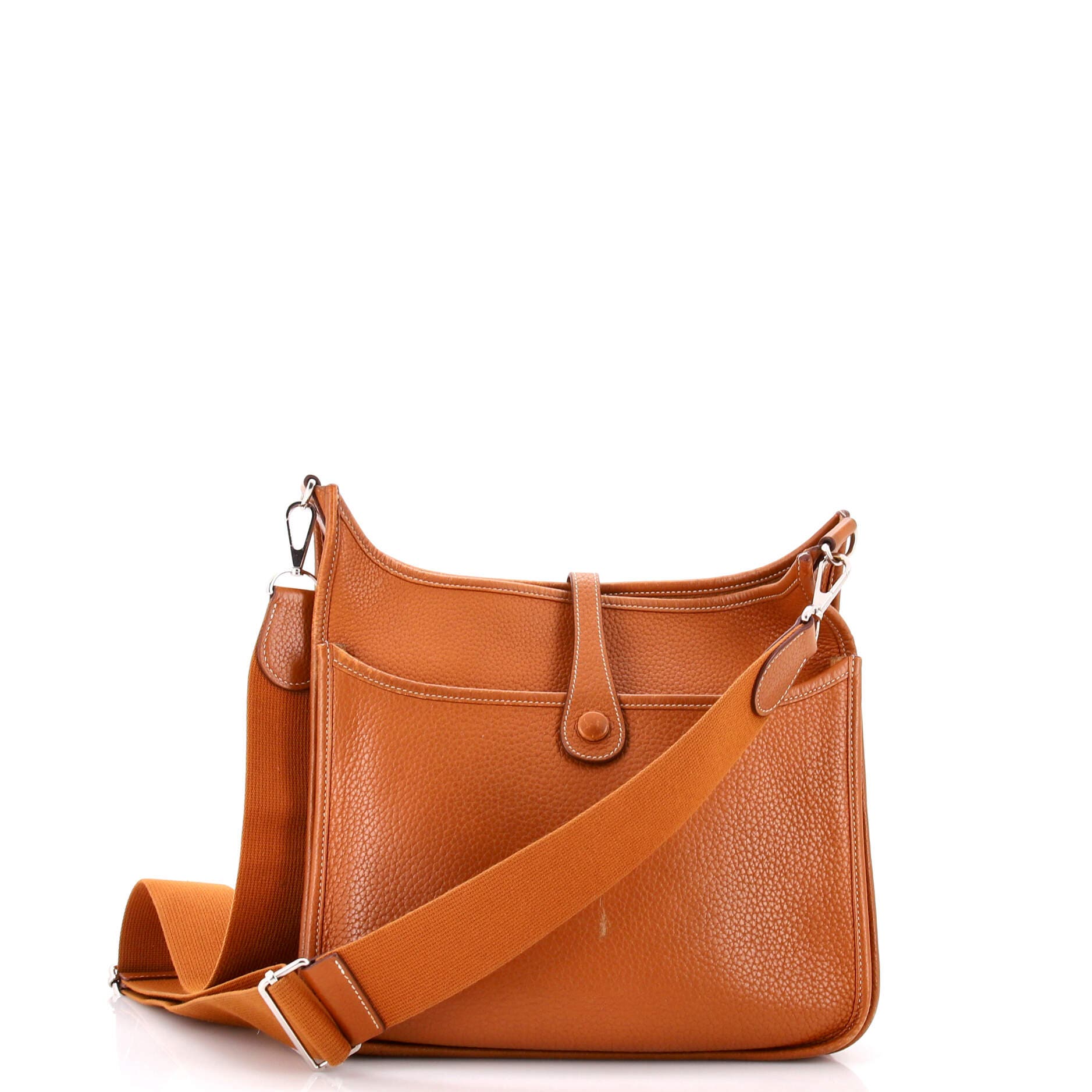 Pre-Owned Hermes Evelyne Bag Gen III Clemence PM, Alternate, color, Gold