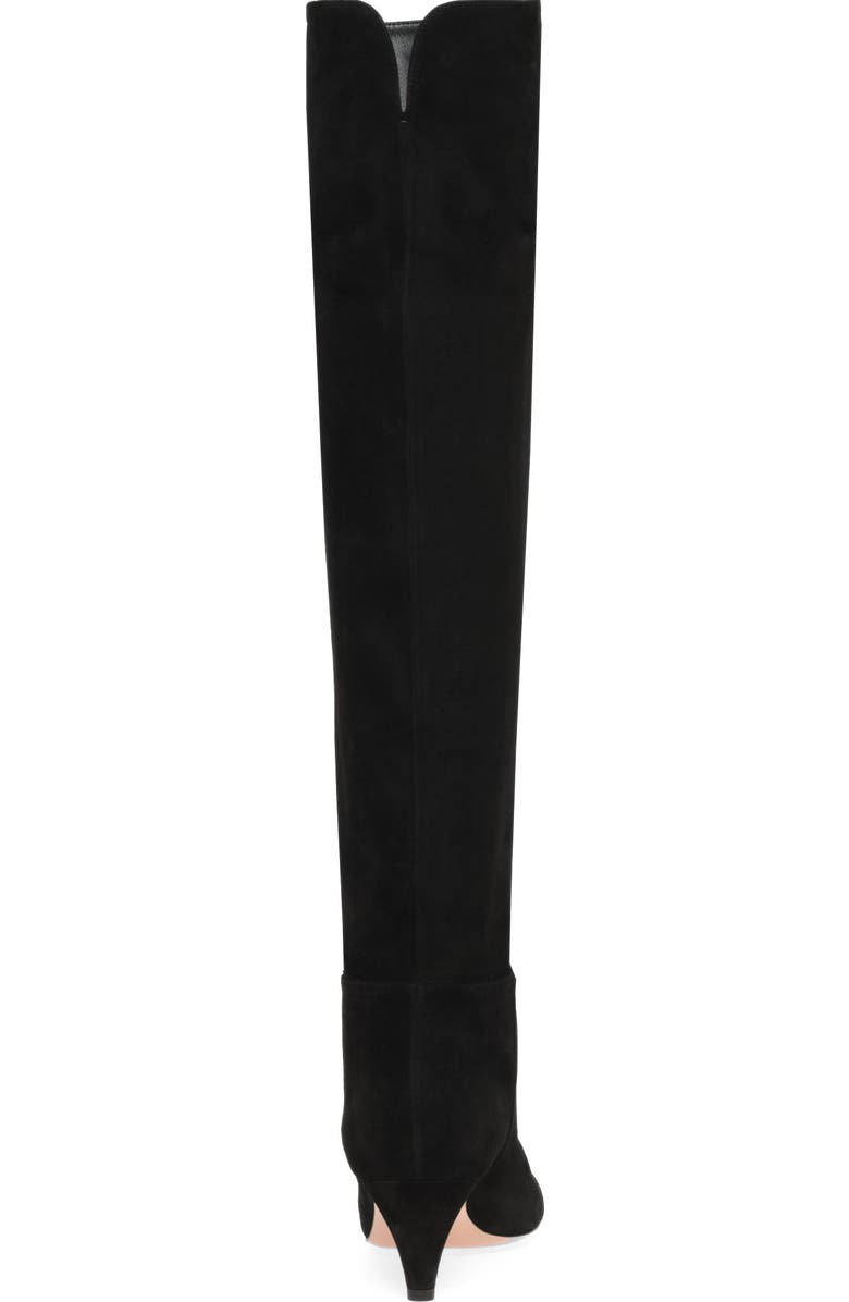 Gianvito Rossi Elise Boot 55, Alternate, color, Black Suede