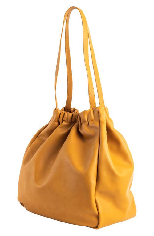 Urban Originals Paradise Faux Leather Tote Bag In Mustard