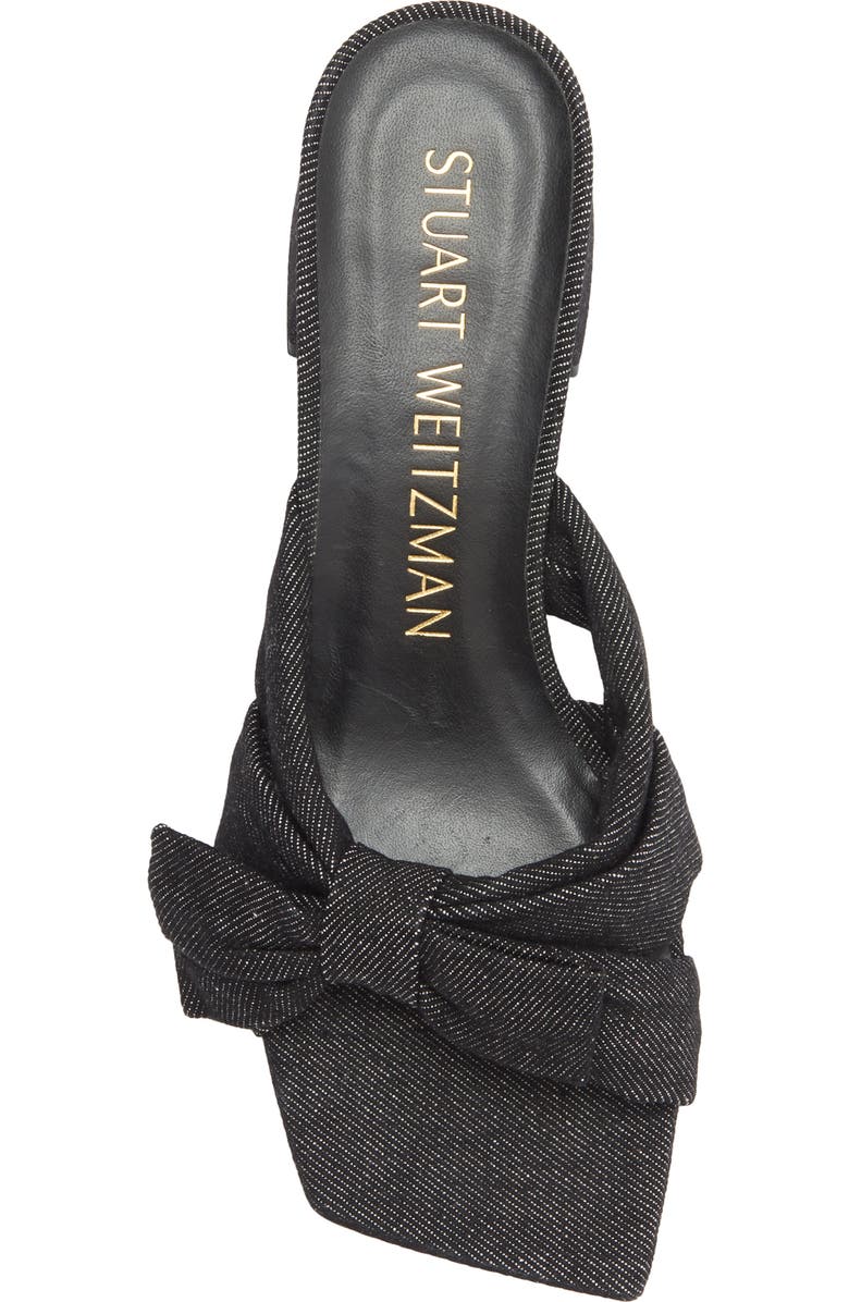 Stuart Weitzman Sofia 45 Slide Sandal, Alternate, color, Black