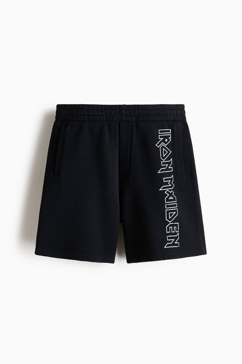 Relaxed-fit Sweatshorts, Alternate, color, Black/Iron Maiden