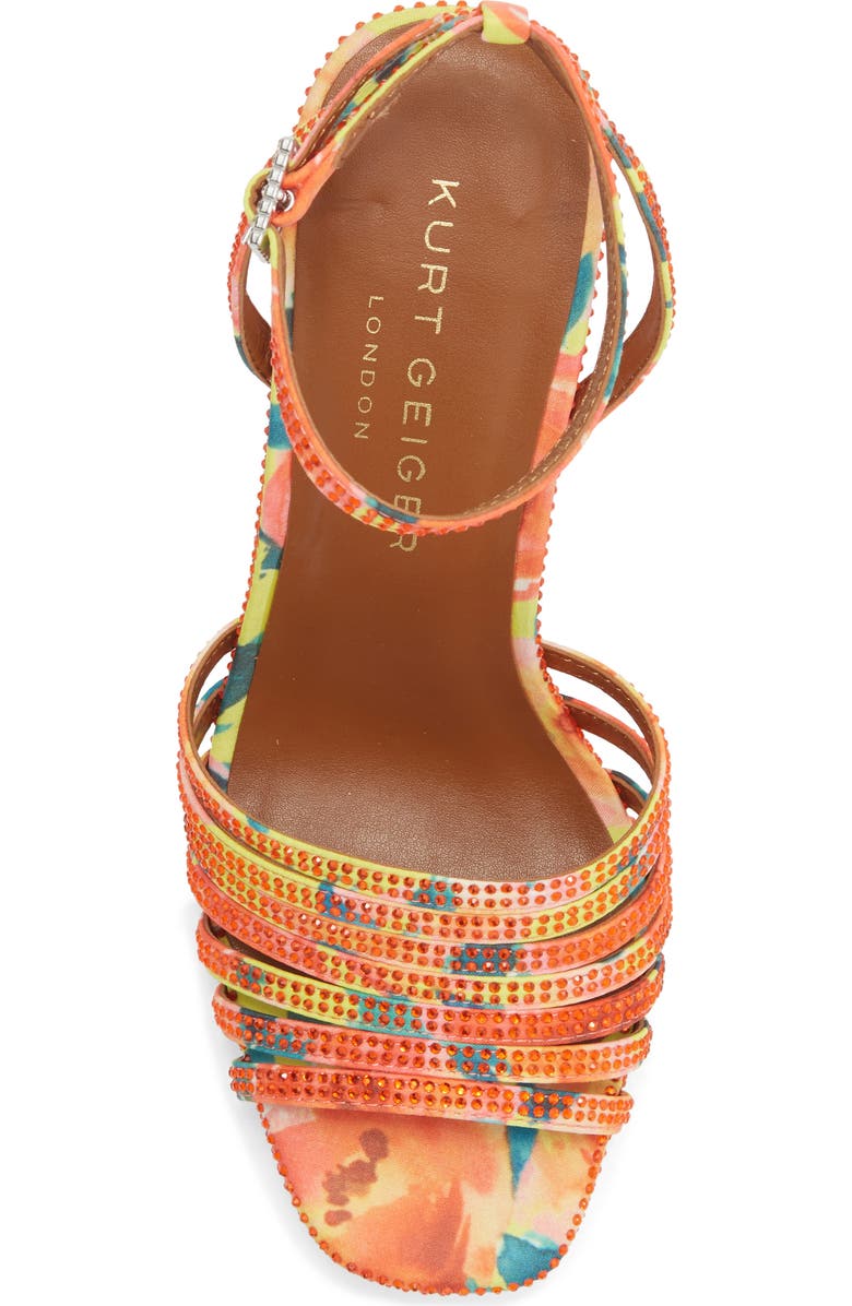 Kurt Geiger London Pierra Ankle Strap Platform Sandal, Alternate, color, Orange