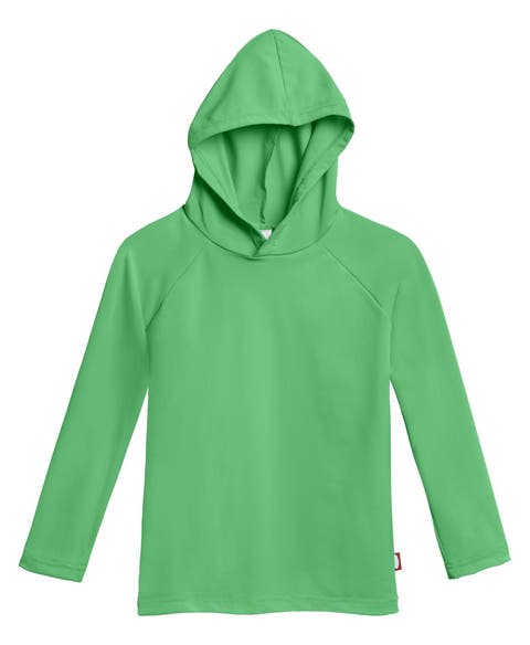 Boys and Girls UPF 50+ Long Sleeve Hooded Rashguard Tee (Toddler/Kids)