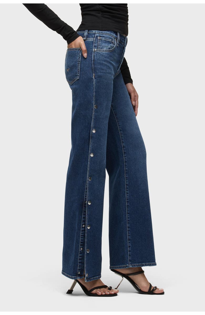 Hudson Jeans Rosie Side Seam Snaps Wide Leg, Alternate, color, Deep Ray