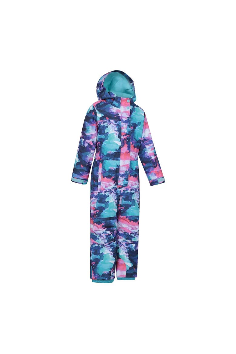 Childrens/Kids Cloud Print Waterproof All In One Snowsuit, Alternate, color, Light Purple