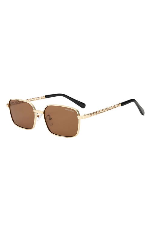 Fifth & Ninth Romy 60mm Polarized Rectangle Sunglasses In Multi