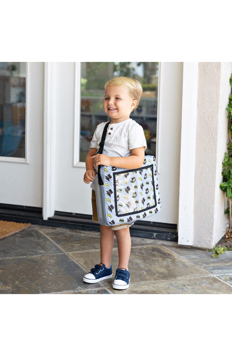 J.L. Childress DC Comics Batman 3-in-1 Travel Tray & iPad Tablet Holder, Car Seat Lap for Toddlers Kids, Alternate, color, Multicolored