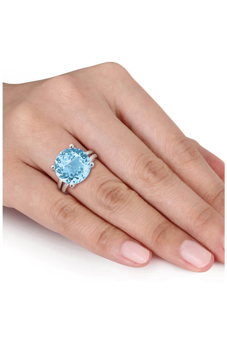 Sky Blue Topaz Solitaire Ring, Alternate, color, BLUE