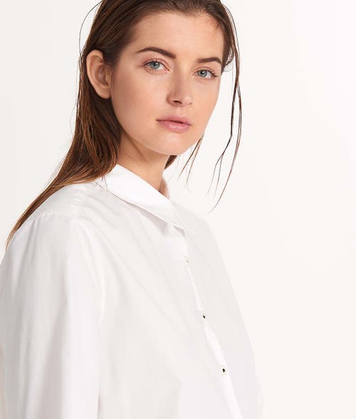 Ansea The Poplin Button Down Shirt In White
