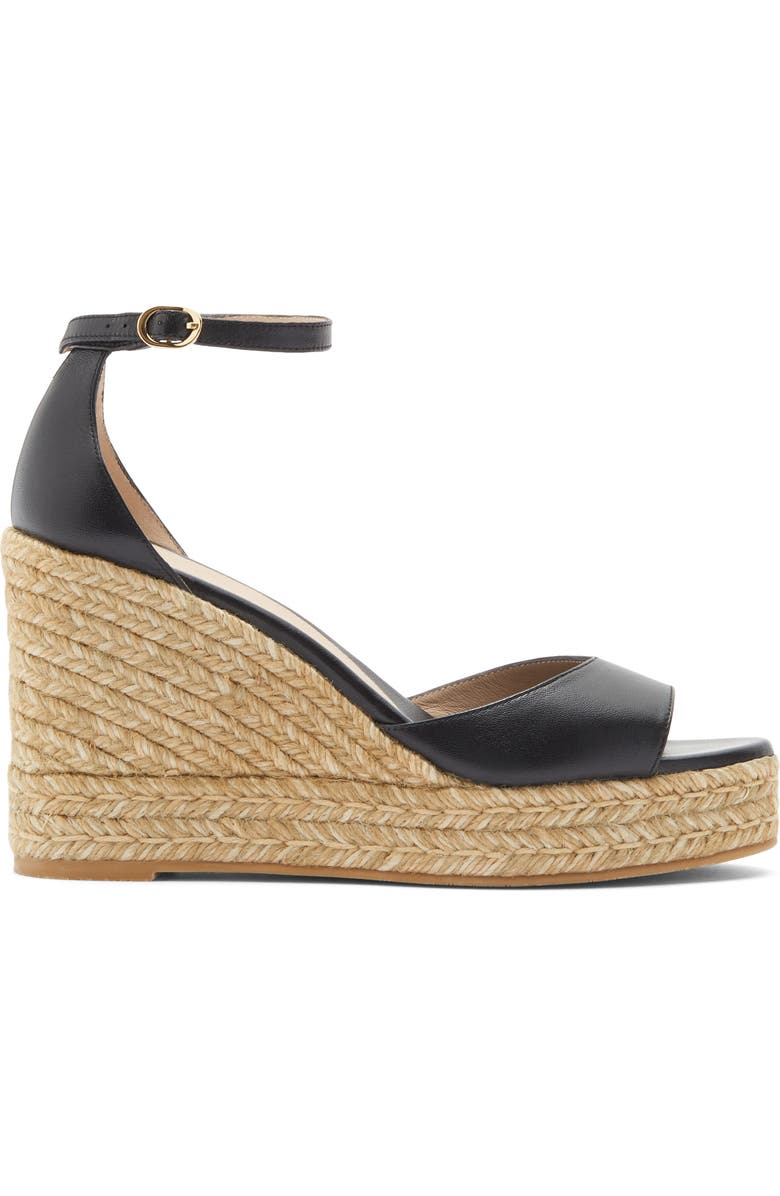 Stuart Weitzman Nudist Curve Espadrille Wedge Sandal, Alternate, color,