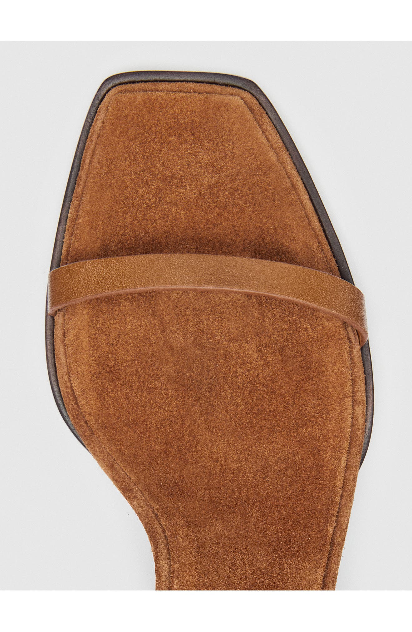 Reformation Lina Wedge Sandal, Alternate, color, Rum Leather