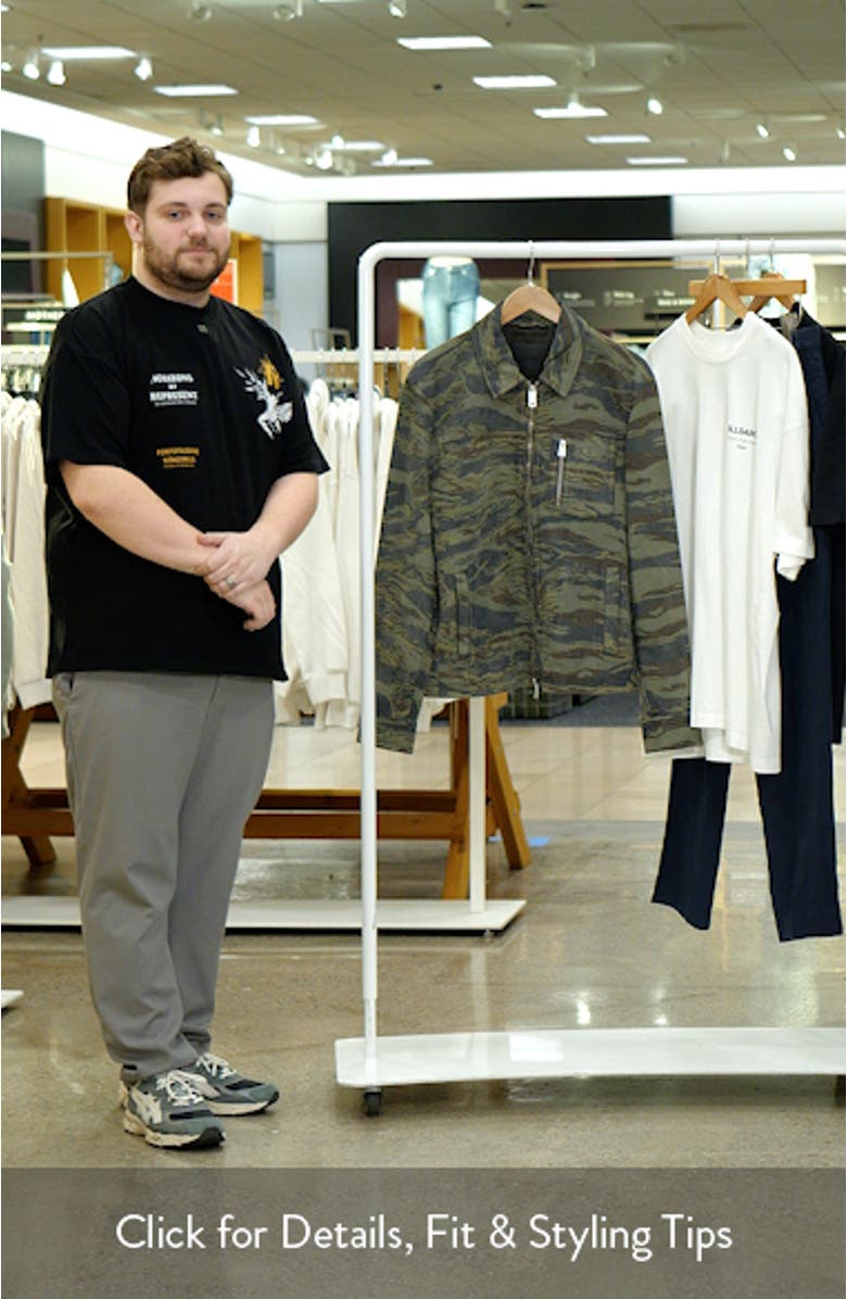 Eddy Camo Leather Jacket, sales video thumbnail