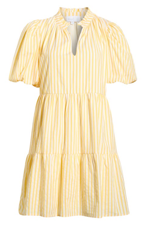 Audry Stripe Jacey Babydoll Minidress