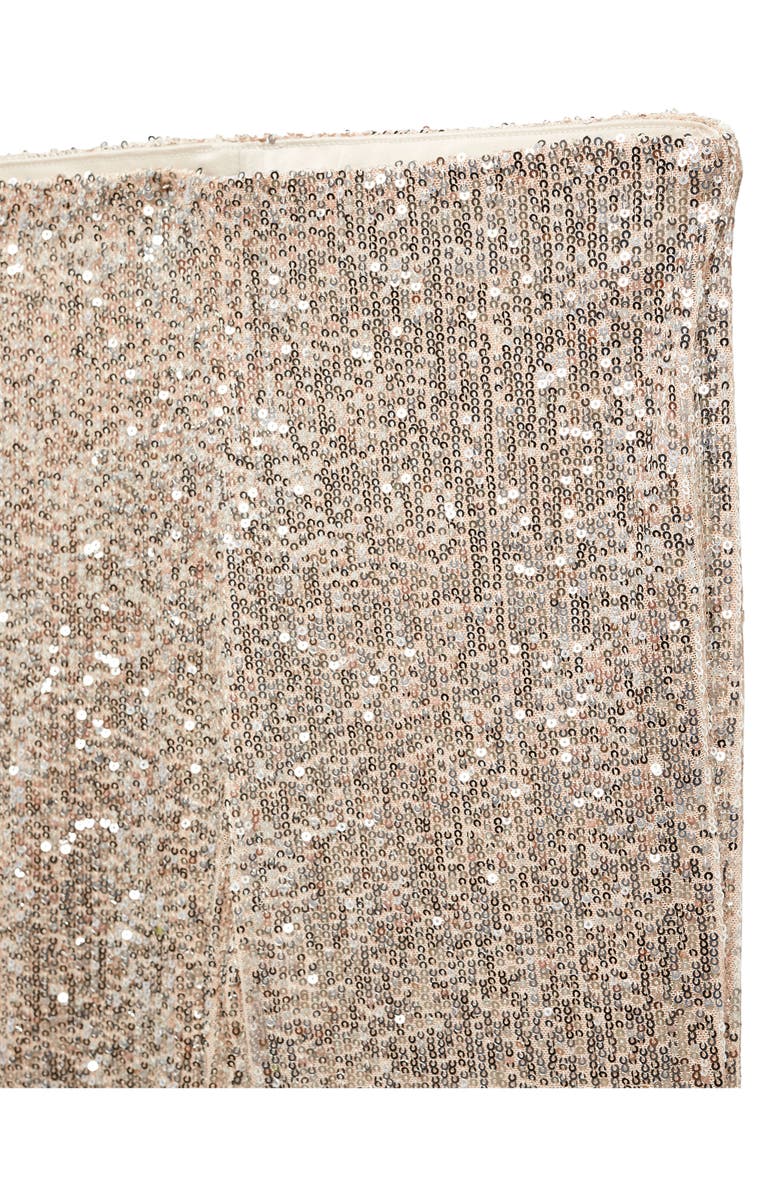 MANGO Sequin Flare Leg Pants, Alternate, color, 