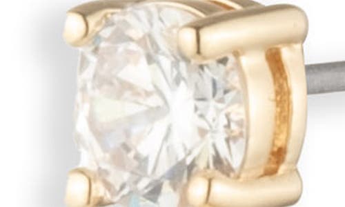 Marchesa Cubic Zirconia Linear Drop Earrings In Gold