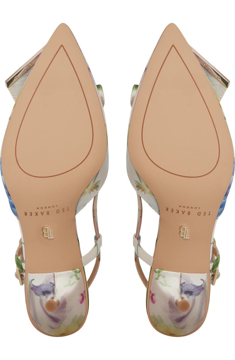 Ted Baker London Romy Pointed Toe Slingback Pump, Alternate, color, Pastel Multi